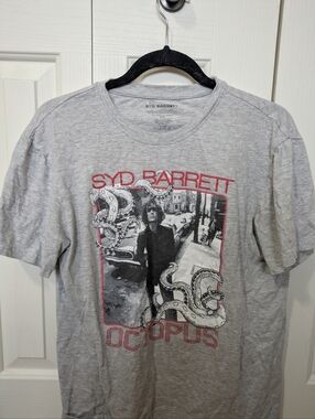 Syd Barrett Octopus Graphic Tee - Light Gray Band Tee